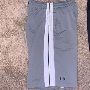 LAST CHANCE tomorrow. Light gray UA shorts